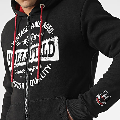 Sweat Zippé Capuche Finnesota Noir