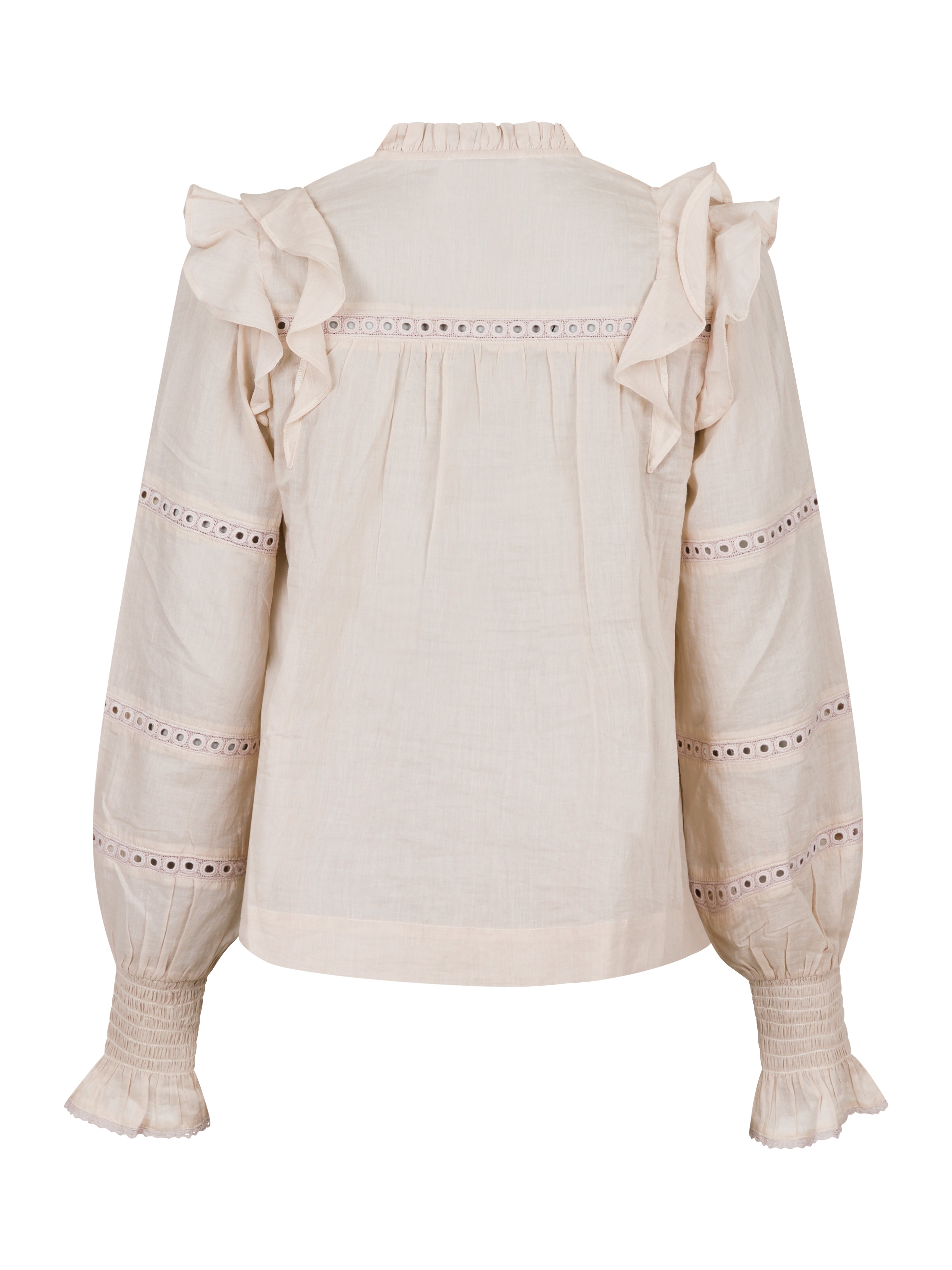 Neo Noir  Aurika S Voile bluse - Sand