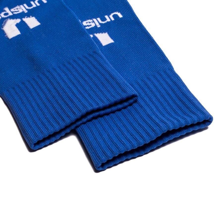 Unisport Chaussettes de Football Knitted Logo - Bleu/Blanc