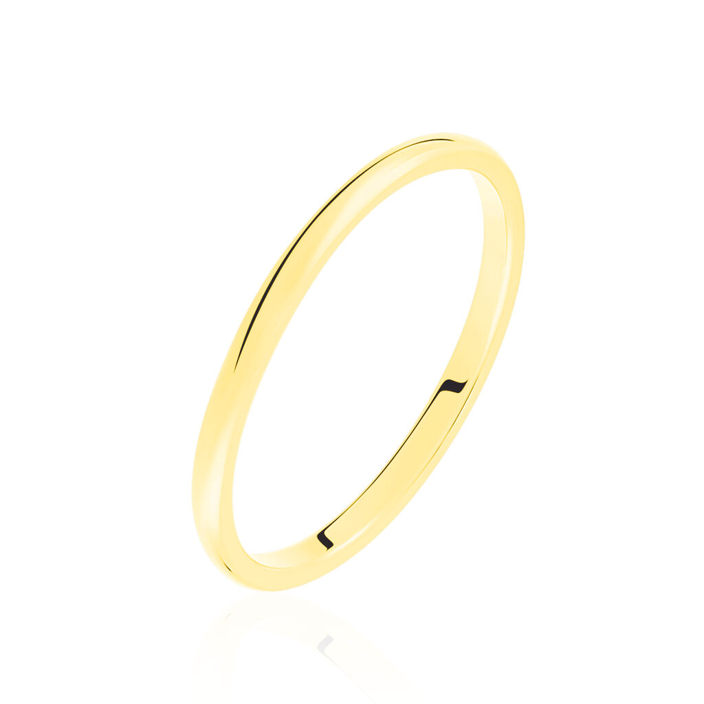 Alliance Aphrodite Demi Jonc Bombé Or Jaune