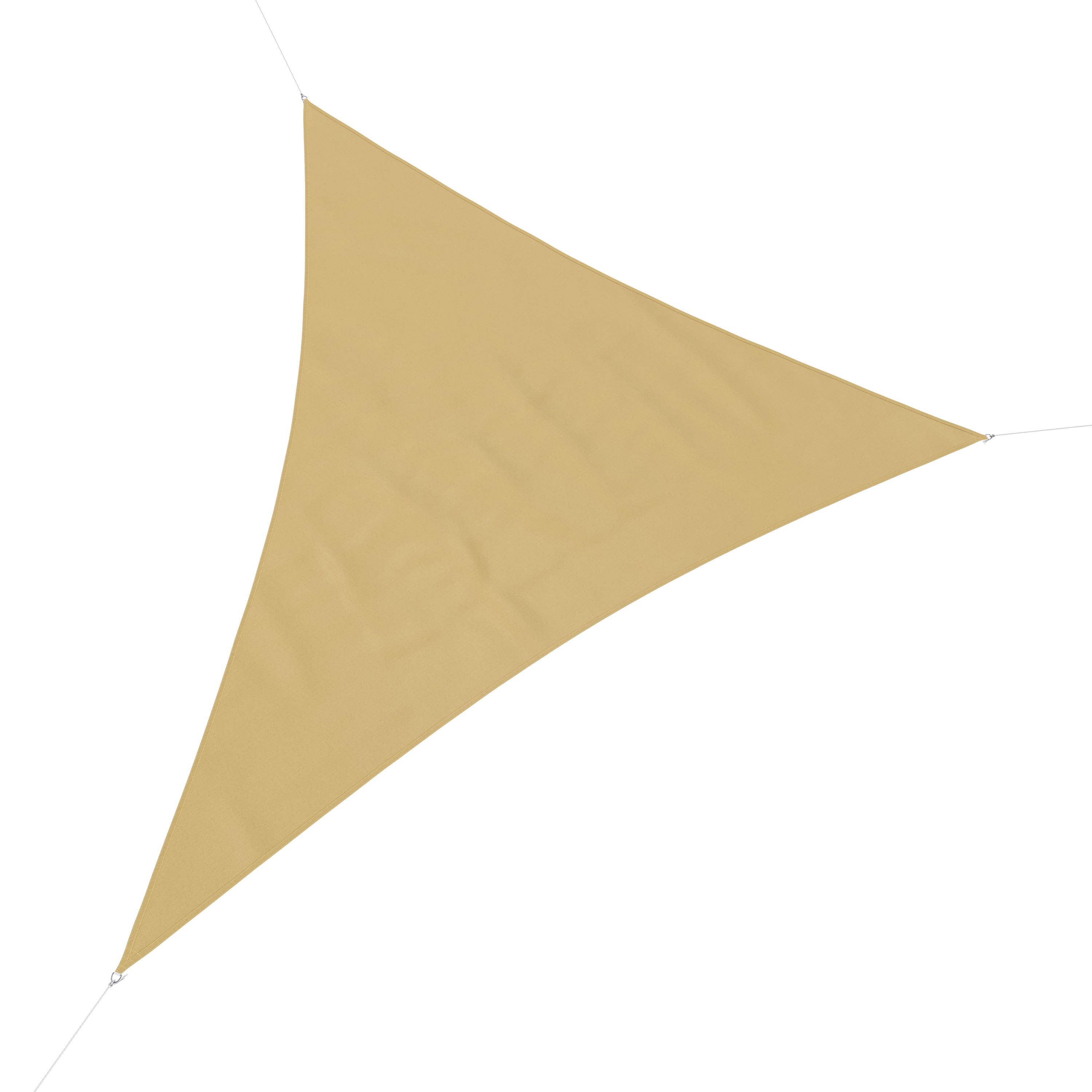 Sonnensegel Polyester Dreieck 3 x 3 x 3 m beige