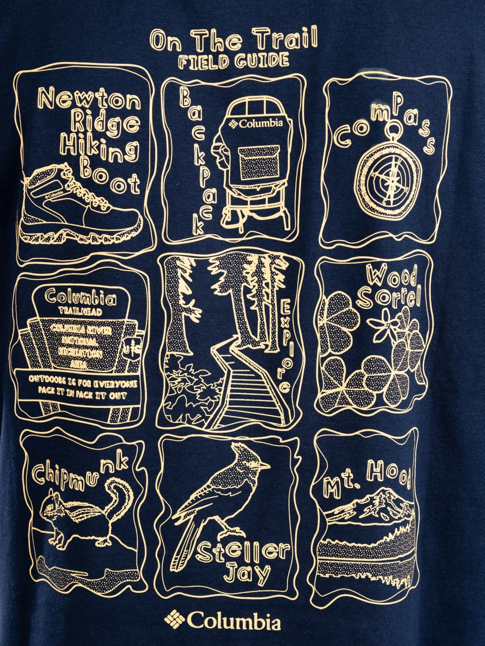 Columbia Kettle River Back Graphic T-Shirt collgit nvy/trilguide icn