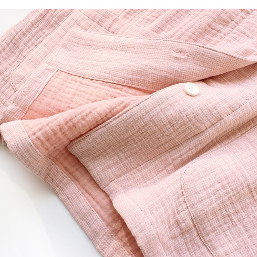 Dogini - Bijpassende pyjamaset voor koppels: effen shirt + broek