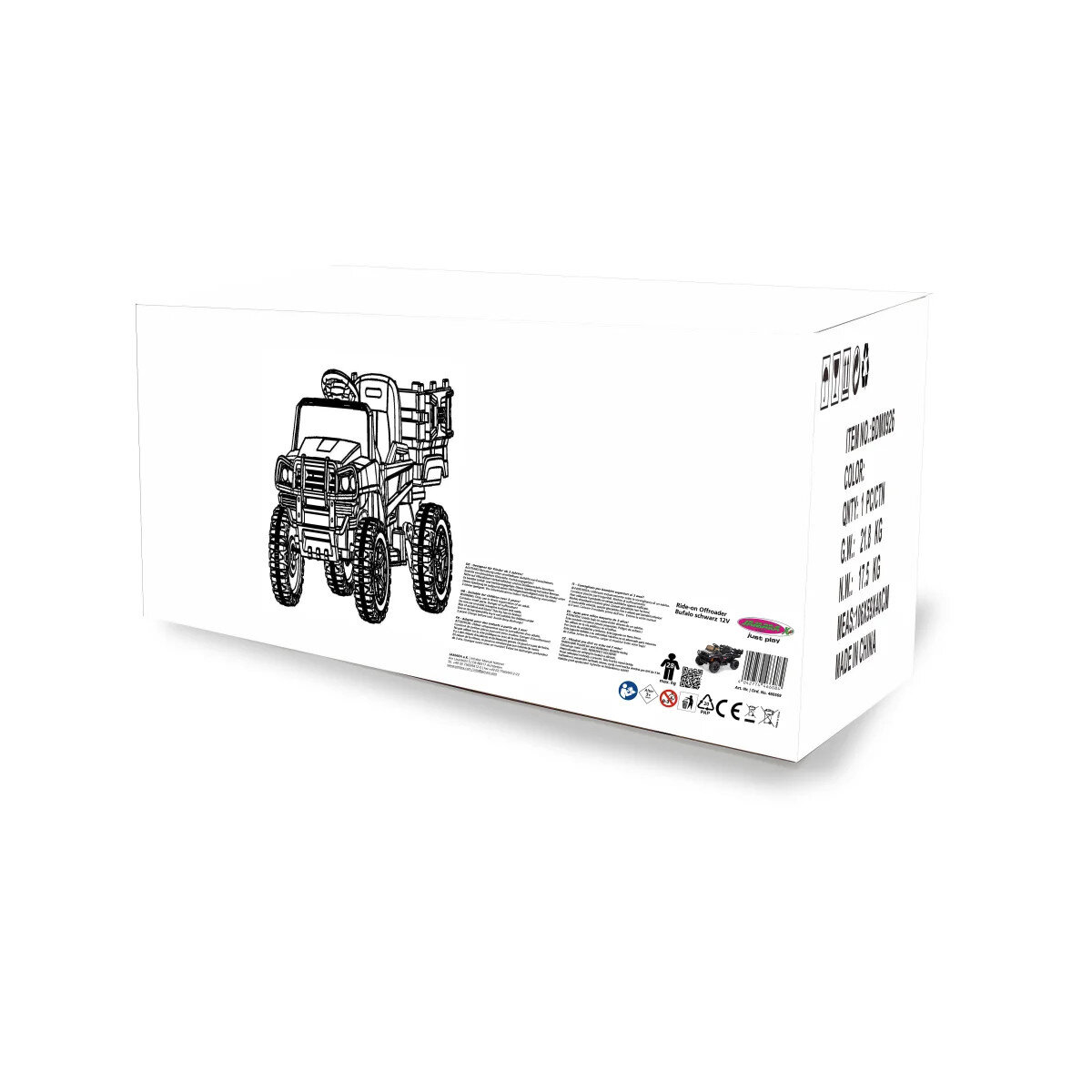 Jamara Jamara Kinderauto Ride-on Offroader Bufalo schwarz