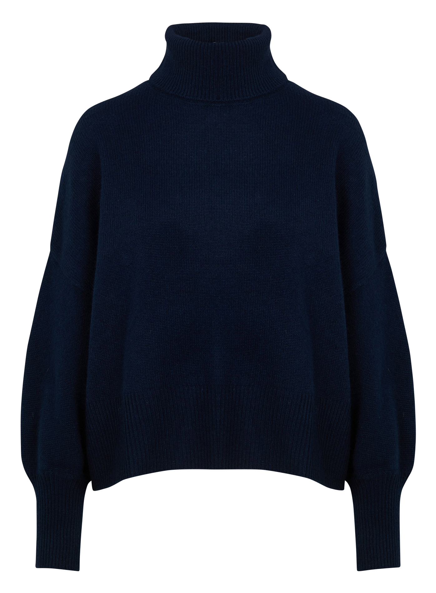 MONPRANO - Pull col roulé en cachemire | Bleu