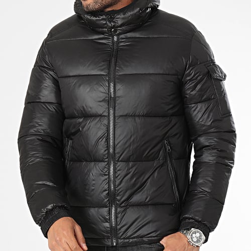 Doudoune Capuche Noir