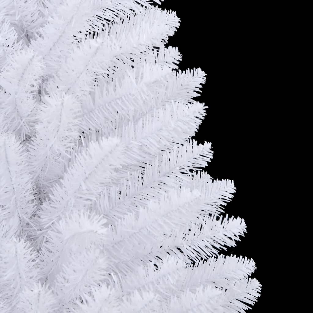 Kunstkerstboom, opvouwbaar, met standaard, wit, 120 cm