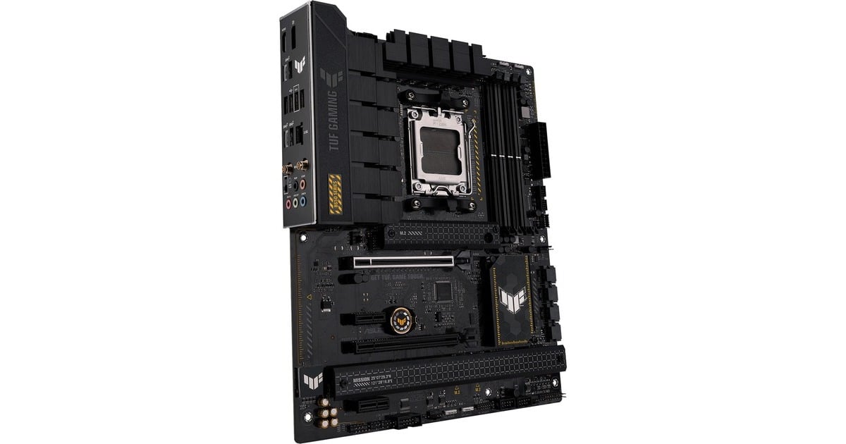 ASUSTUF Gaming B650-PLUS WIFI socket AM5 moederbord  (Zwart/lichtoranje, RAID, 2.5Gb-LAN, Wi-Fi 6, BT 5.2, Sound, ATX)