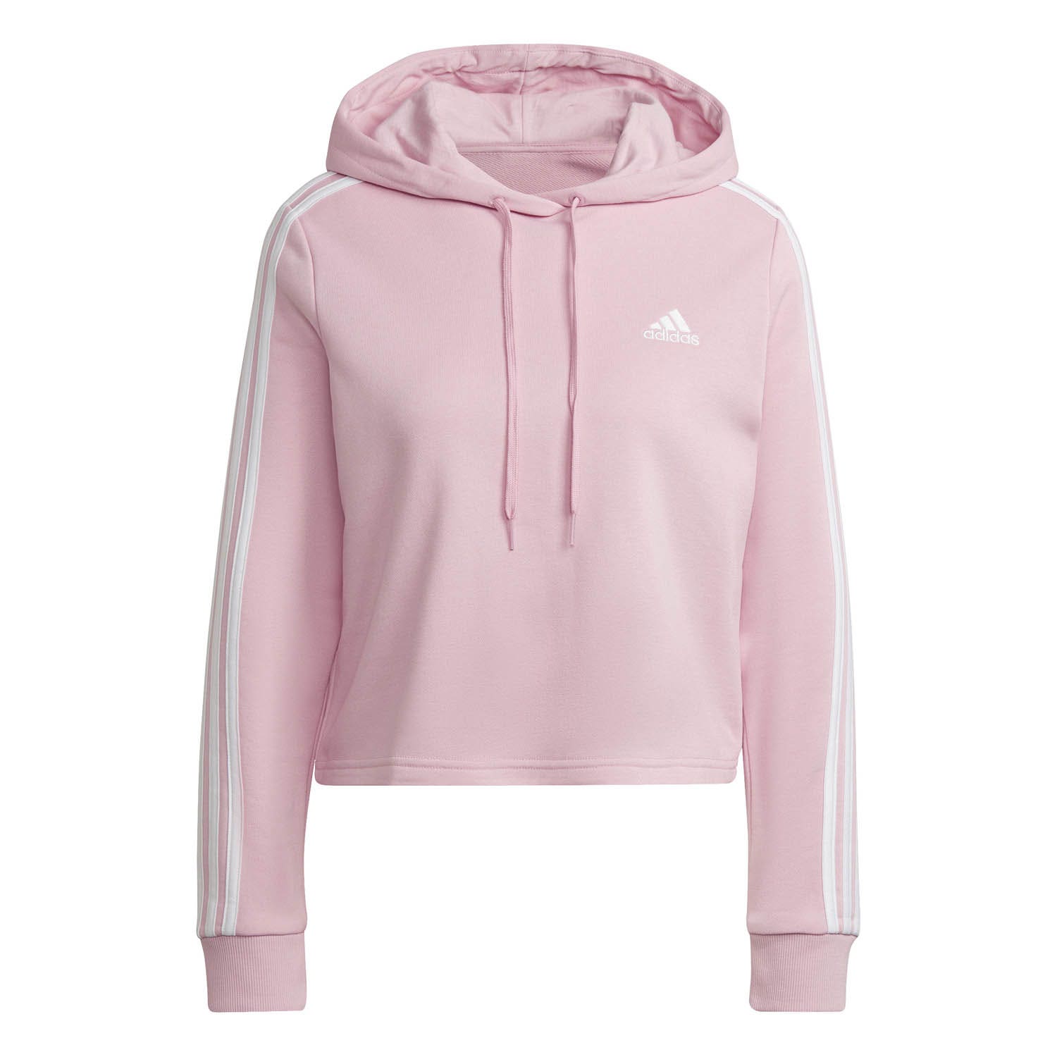 adidas  3 Stipes Cropped Hoodie