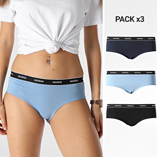 Lot De 3 Culottes Femme 50469658 Bleu Marine Noir