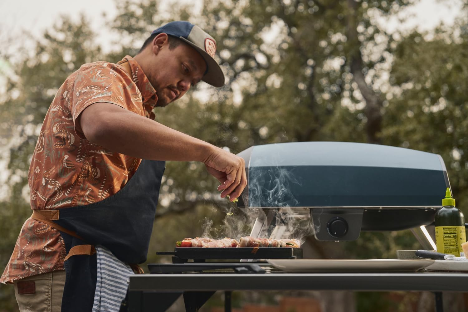 Ooni Koda 2 Pro 18' Gas Pizzaofen – Schieferblau – Pizzaofen Gas mit 2 Kochzonen – Kompakt & Tragbar Pizza Ofen – Perfekt für Neapolitanische Pizza in 60 Sekunden - (DE|AT- 50 mBar)