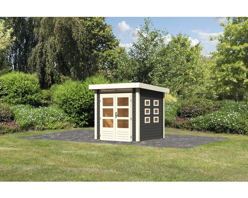 Konsta Landau 1 tuinhuis, 236 x 232 cm, terragrijs