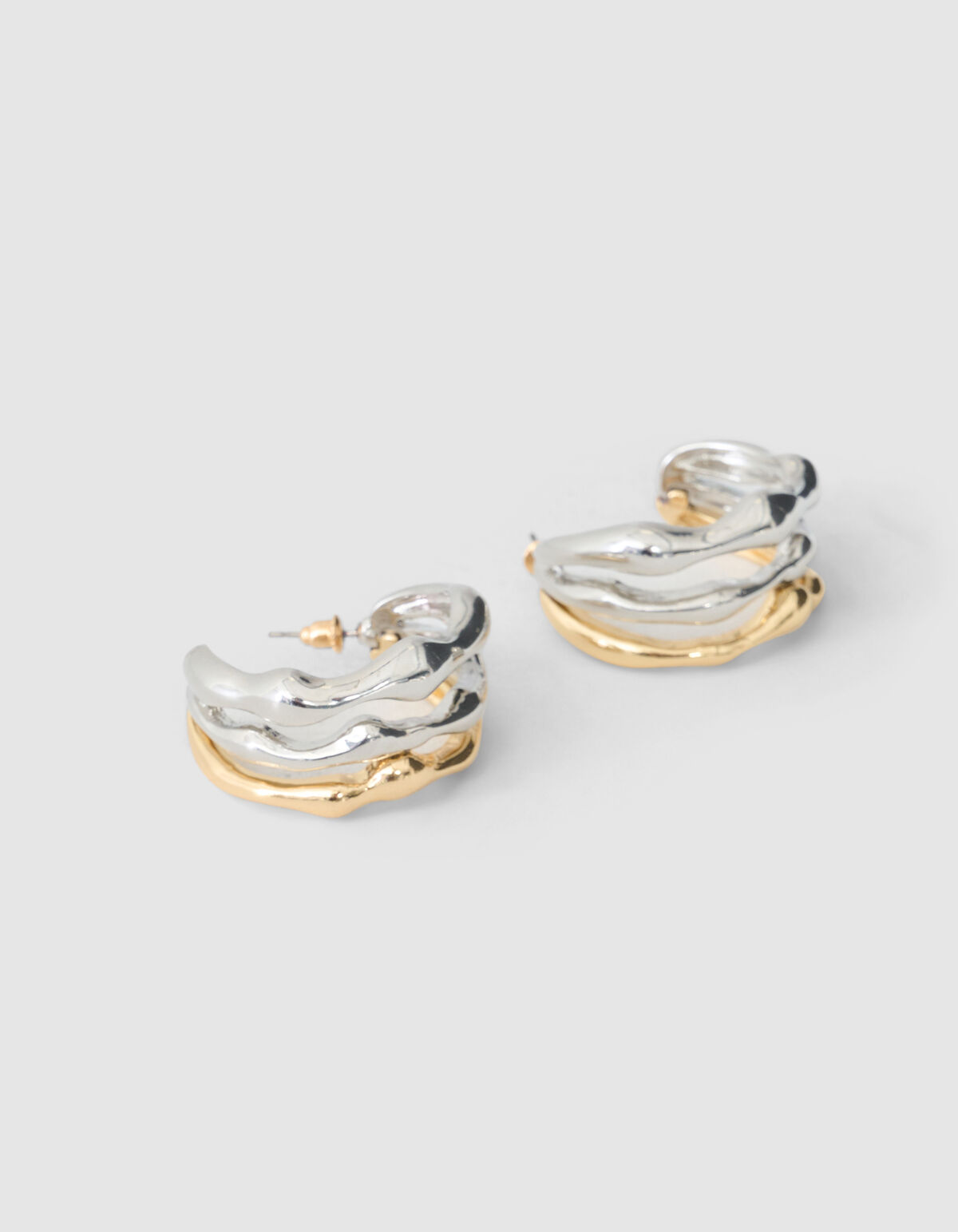 Triple Oorbellen Zilver/Goud