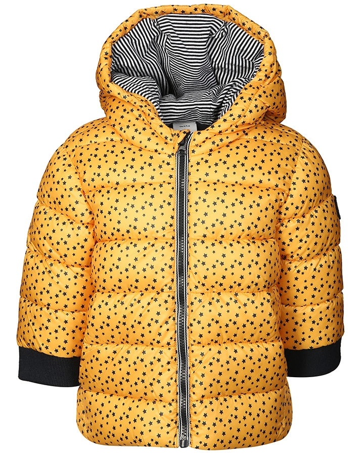 Steppjacke BEBE JOUR GARCON gemustert in senf/marine