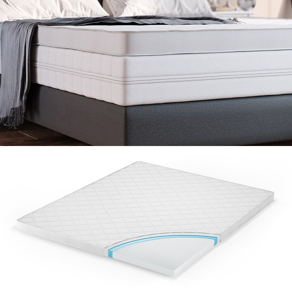 VitaliSpa Komfortschaum Topper Matratzenauflage 180x200cm Matratzentopper 6cm