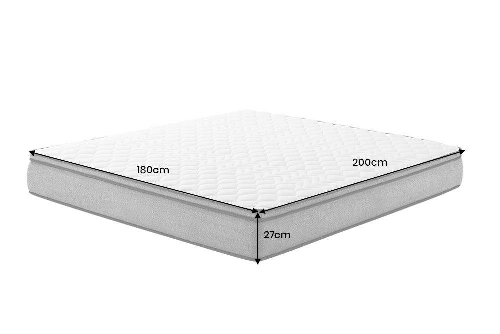 Design Matratze CLOUD FLEX 180x200cm greige Tonnentaschenfederkern H3-4