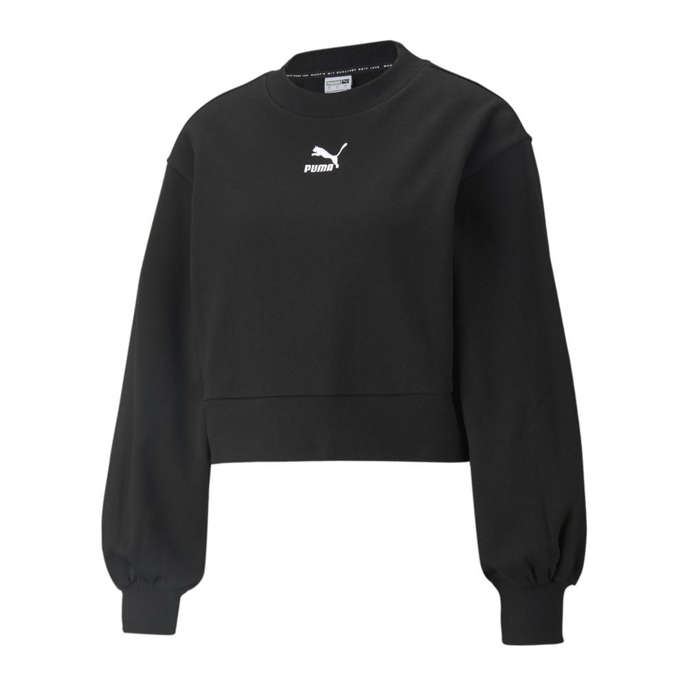 Puma Sweat Noir Femme Puma Classics Puff