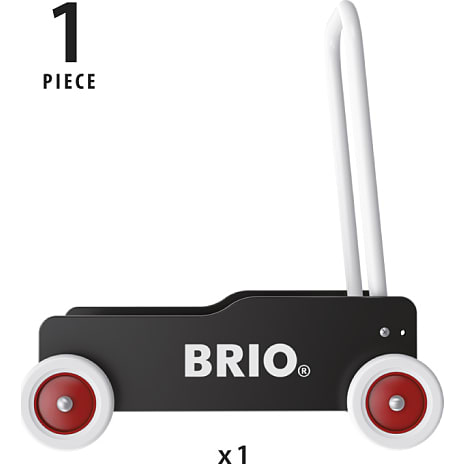 BRIO 31351 Lære-gå-vogn, sort