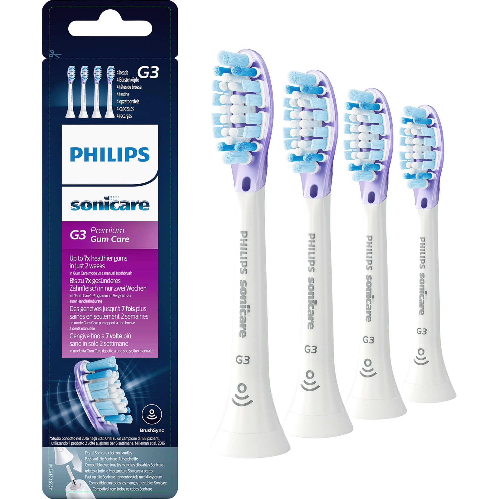 Philips Aufsteckbürste Sonicare G3 4 Stück