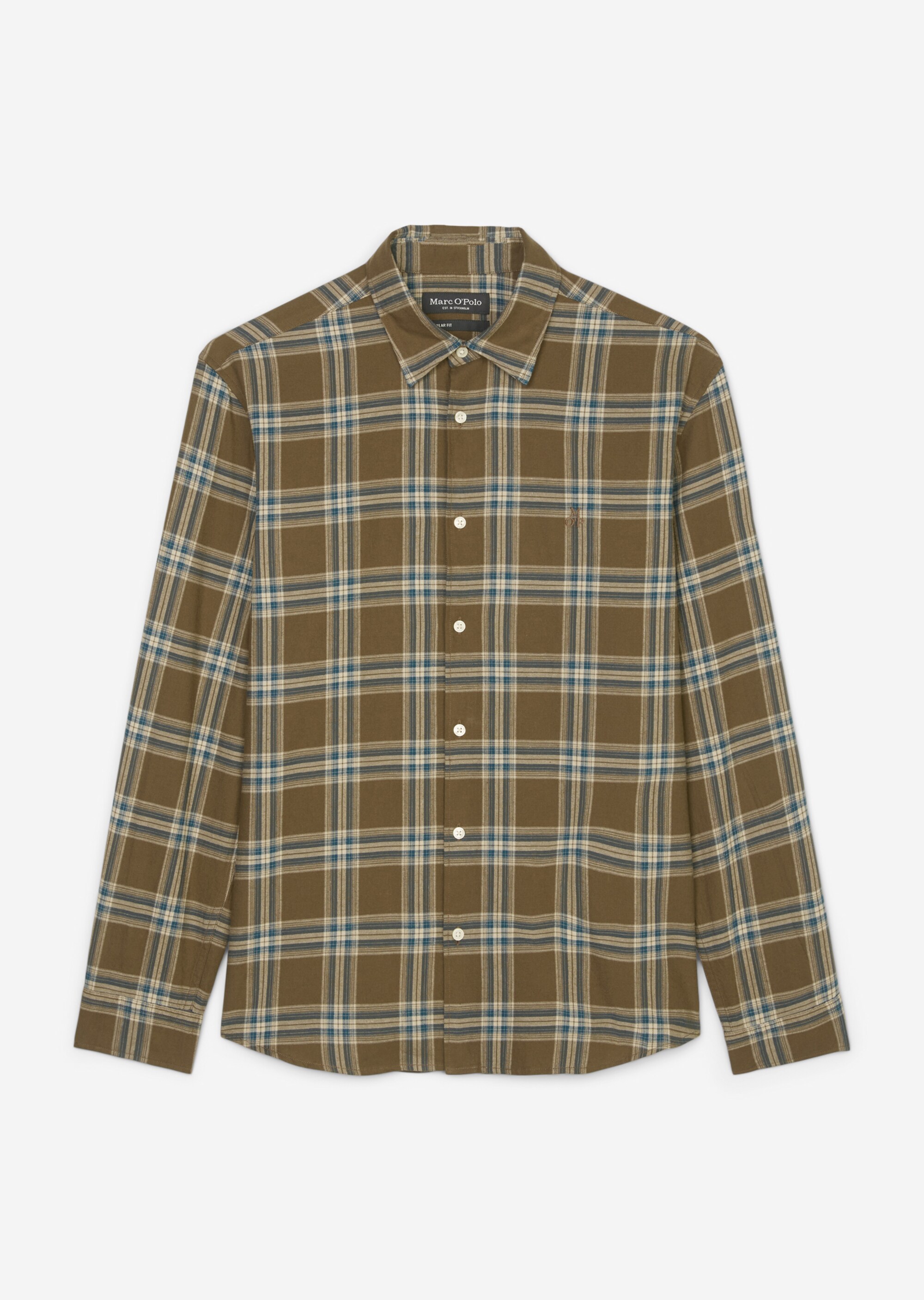 Hemd regular aus leichtem Bio-Baumwoll-Flannel