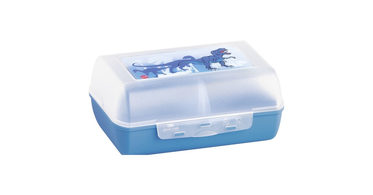 EmsaVARIABOLO Lunchtrommel Dino lunchbox  (Blauw/transparant)