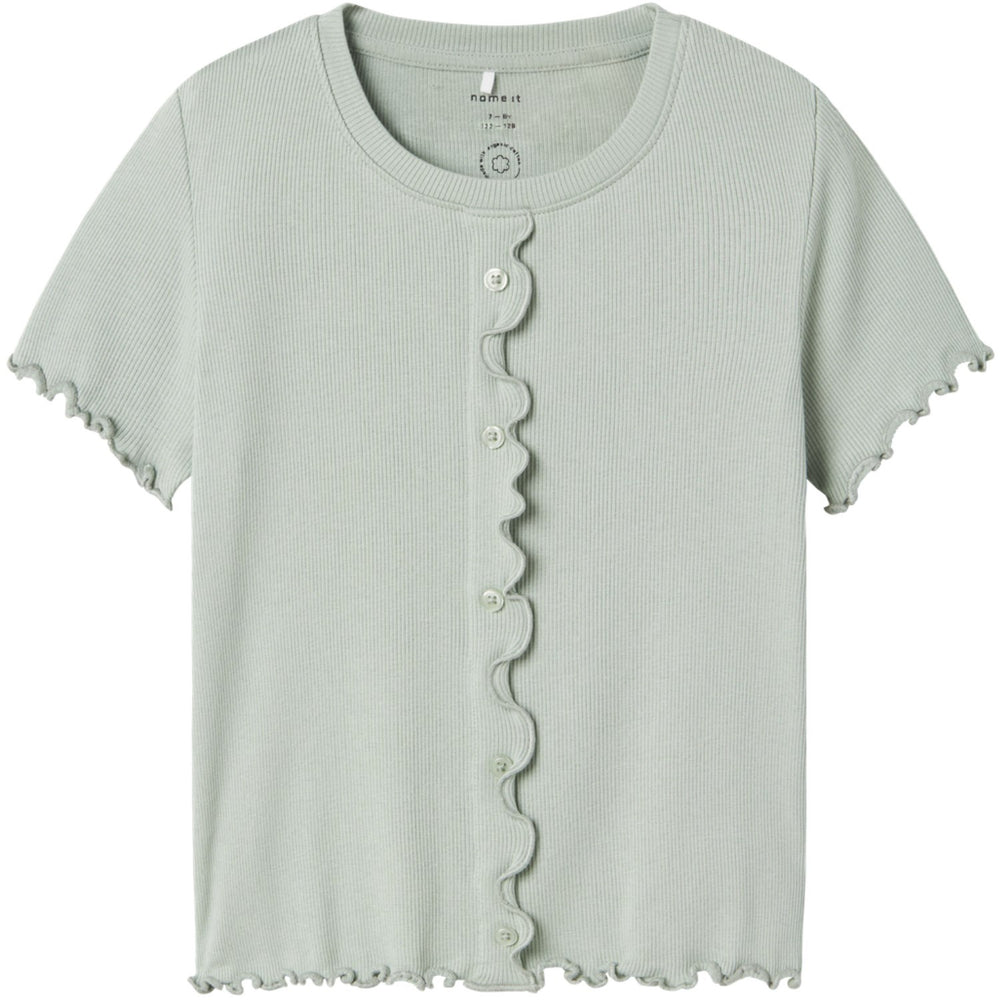 Køb Name It Aqua Gray Holimse Kort T-Shirt
