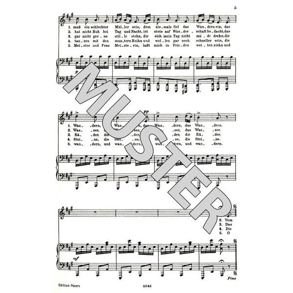 Edition Peters Schubert Lieder 1 Mittel