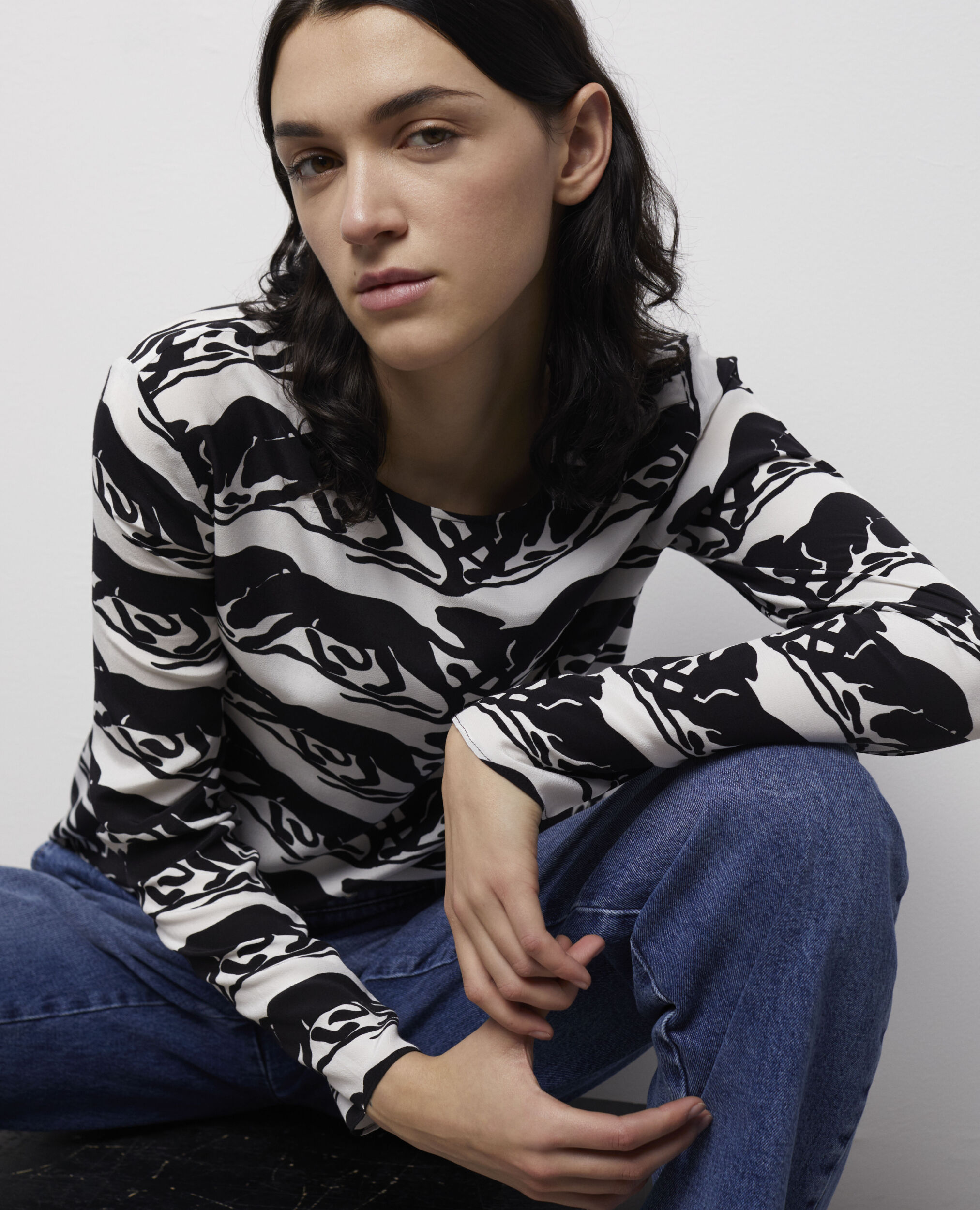Blouse imprimé panthère