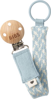 BIBS Braid Smokkesnor, Baby Blue/Ivory