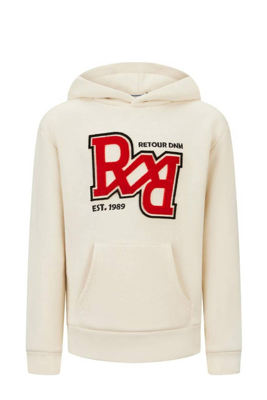 Retour Jeans hoodie Dani met printopdruk beige