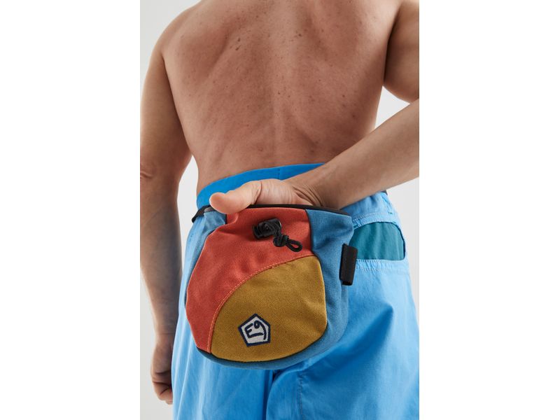E9 Chalk Bag Dropz Blau/Rot Chalk-Tasche