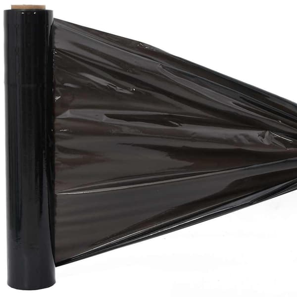 vidaXL Strekkfilm 2 stk svart 17 μm 50 cm x 150 m