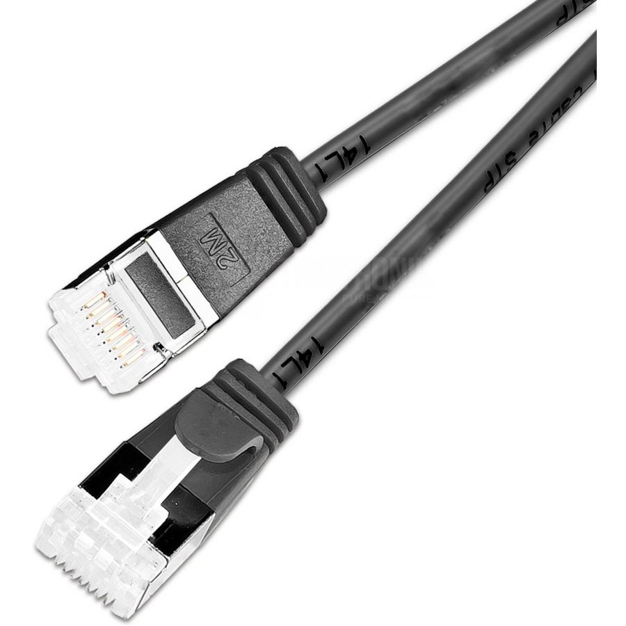 SLIM SL10552 CAT6A patchkabel U/FTP Ø 3.8mm zwart 7 m