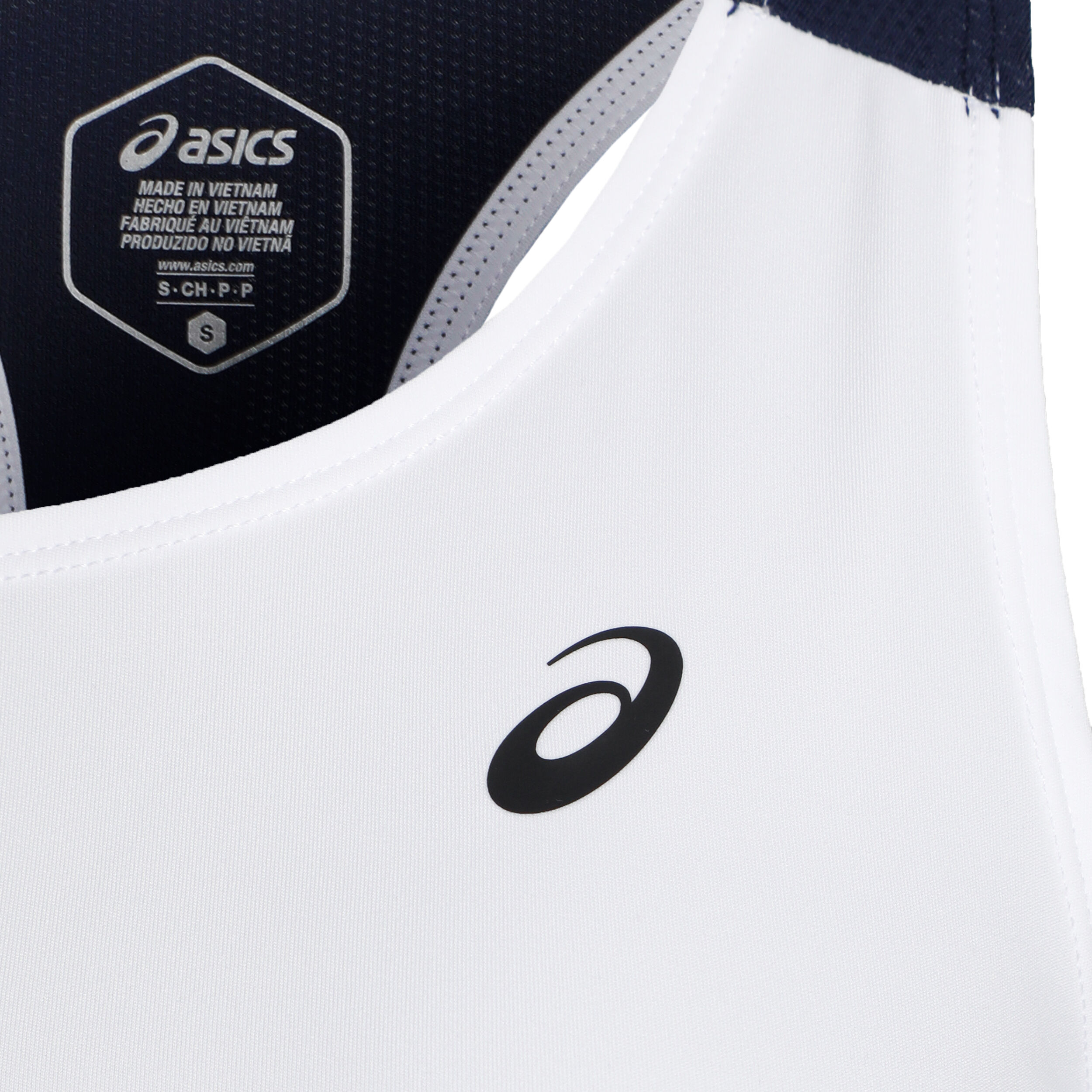 ASICS Court Robe Femmes - Blanc , Bleu Foncé