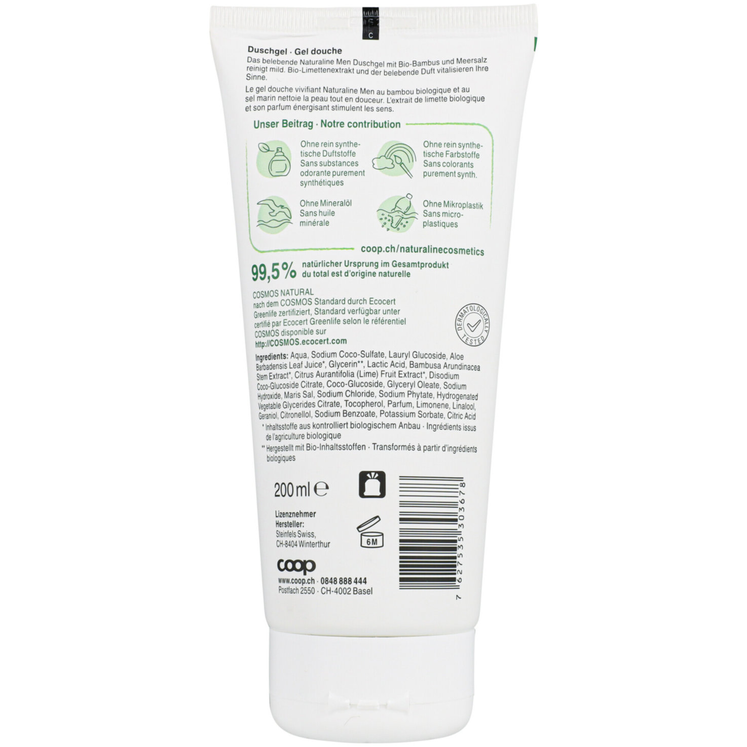 Naturaline Men Dusch Bambus & Limette