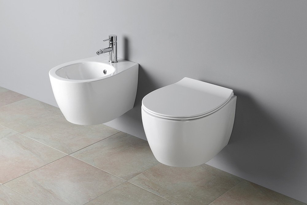 Isvea Sentimenti randloos toilet 51x36.5cm wit glans