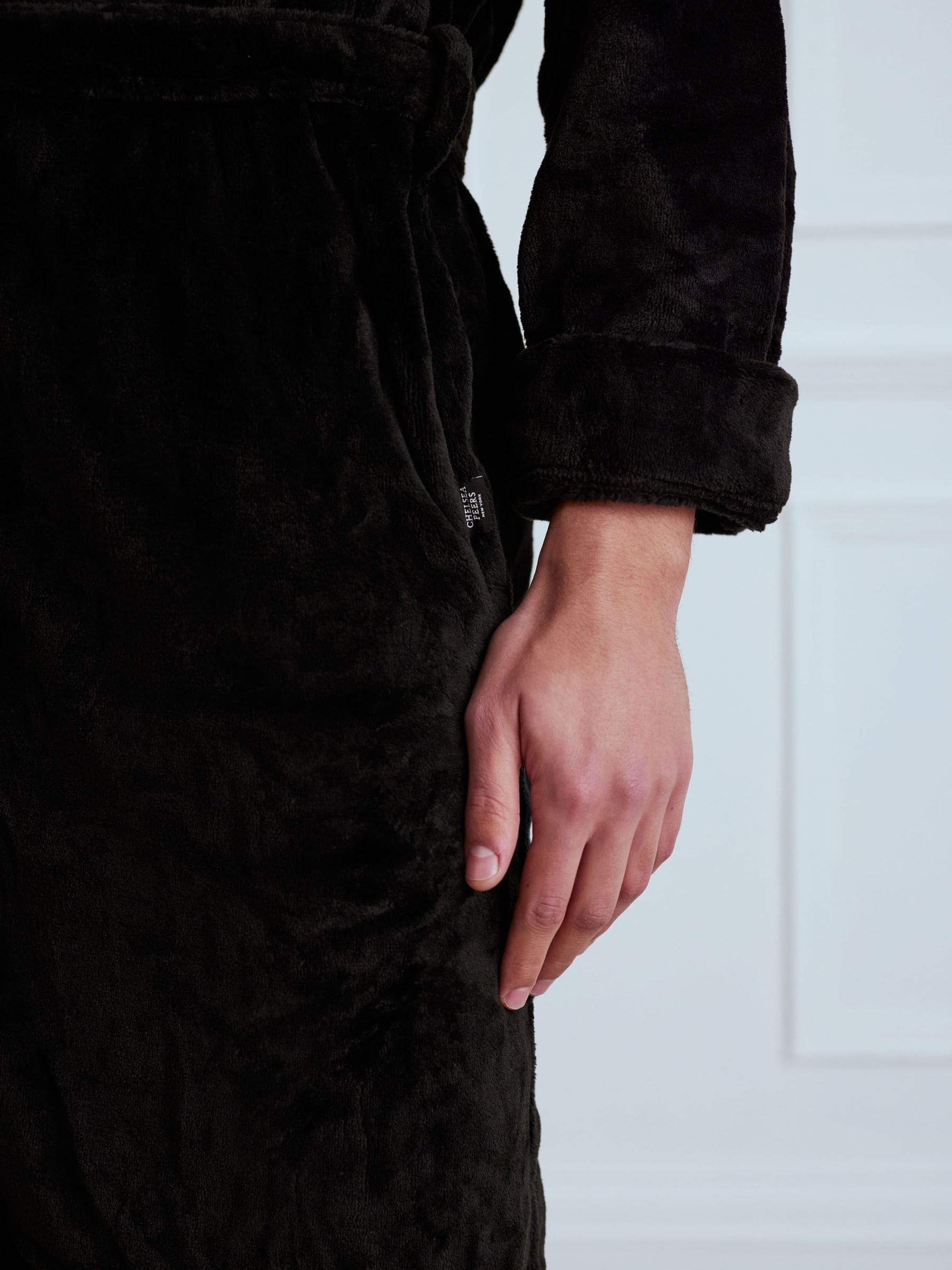 Zwart - Chelsea Peers - Fleece badjas