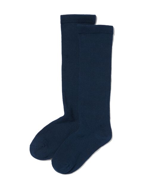 chaussettes hautes pour enfant bleu