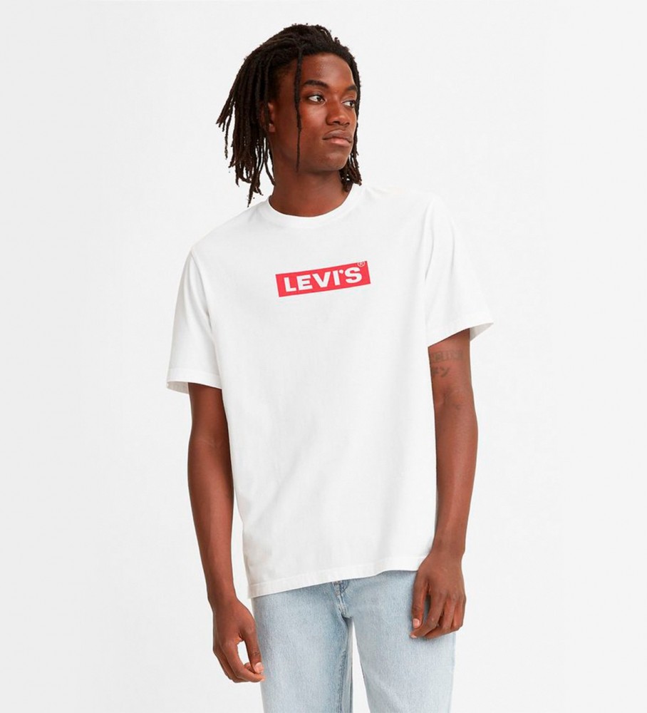 Camiseta Levi's estampada com modelagem relaxada, branca
