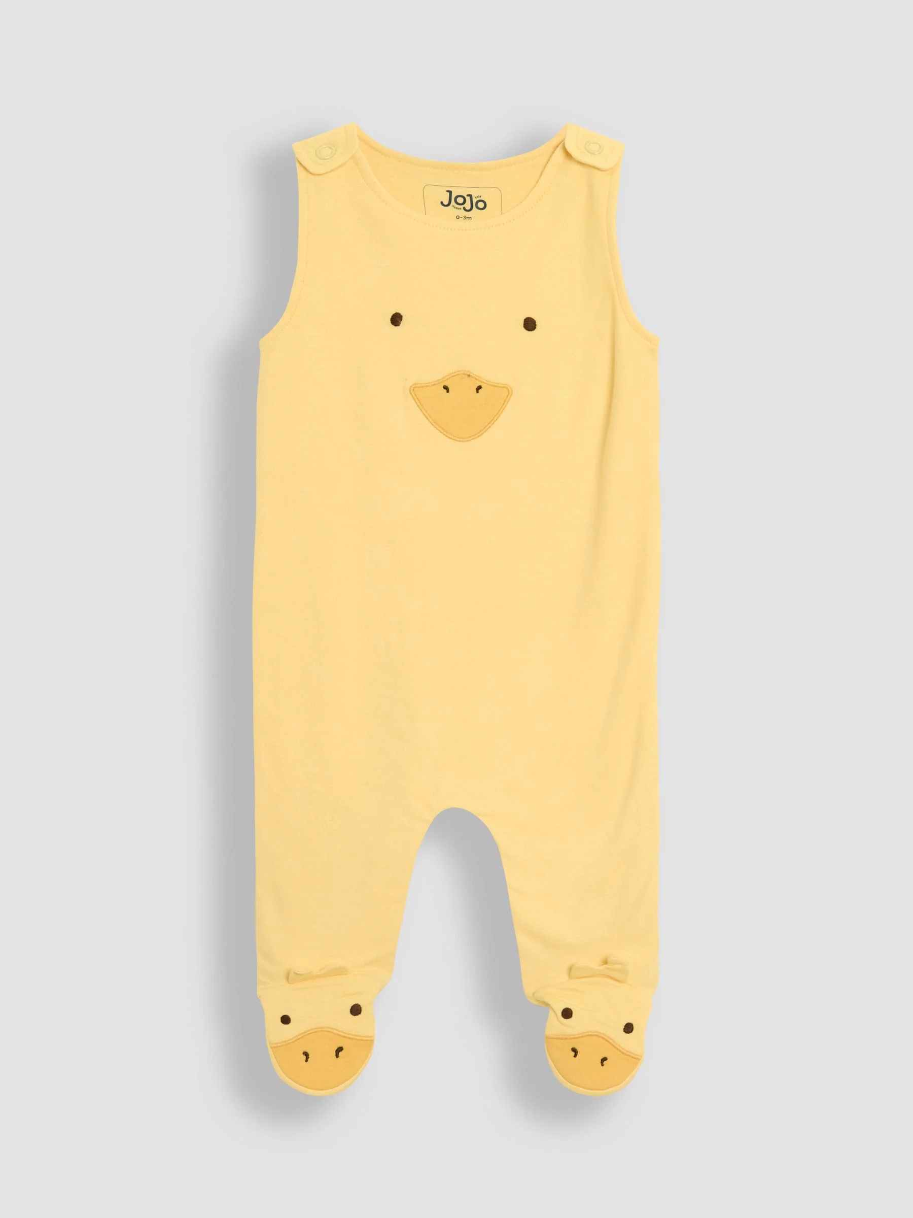 JoJo Maman Bébé Footed Dungarees Set 3 Piece