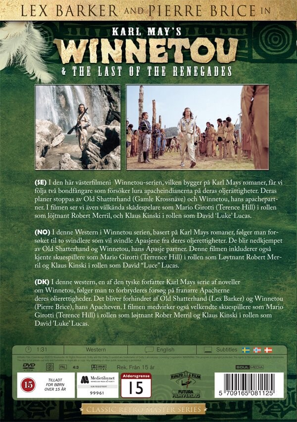 Winnetou 2 - The Last Of The Renegades - DVD