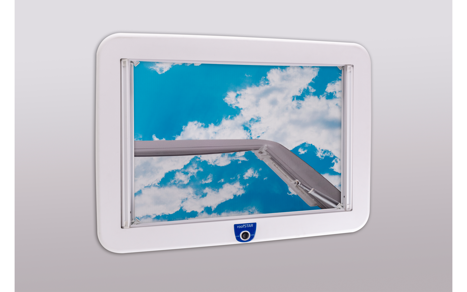 roofSTAR 7 Dachhaube 12 V motorisiert mit Beleuchtung 70 x 50 cm
