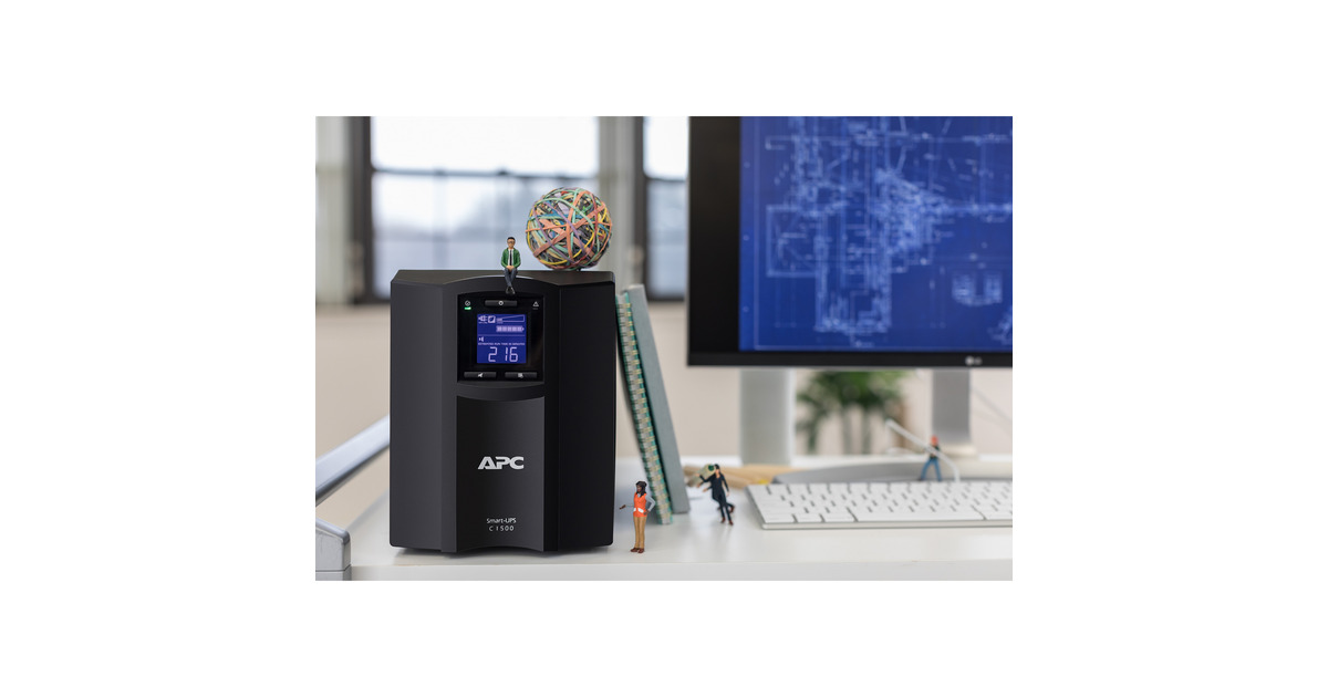 APCSmart-UPS SMC1500IC Noodstroomvoeding ups  (Zwart, 8x C13, USB, SmartConnect, 1500VA)