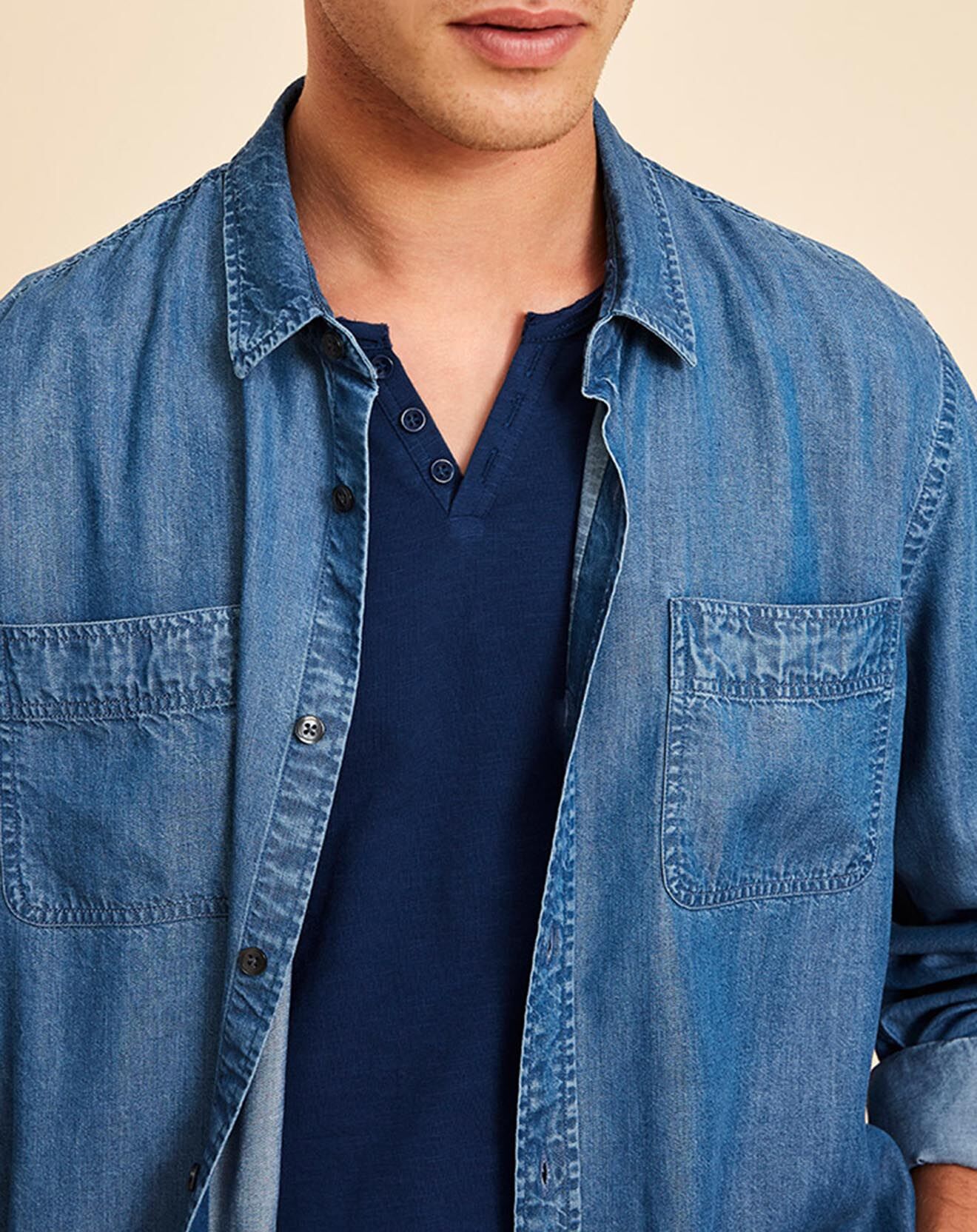 Harris Wilson Chemise Delio chambray