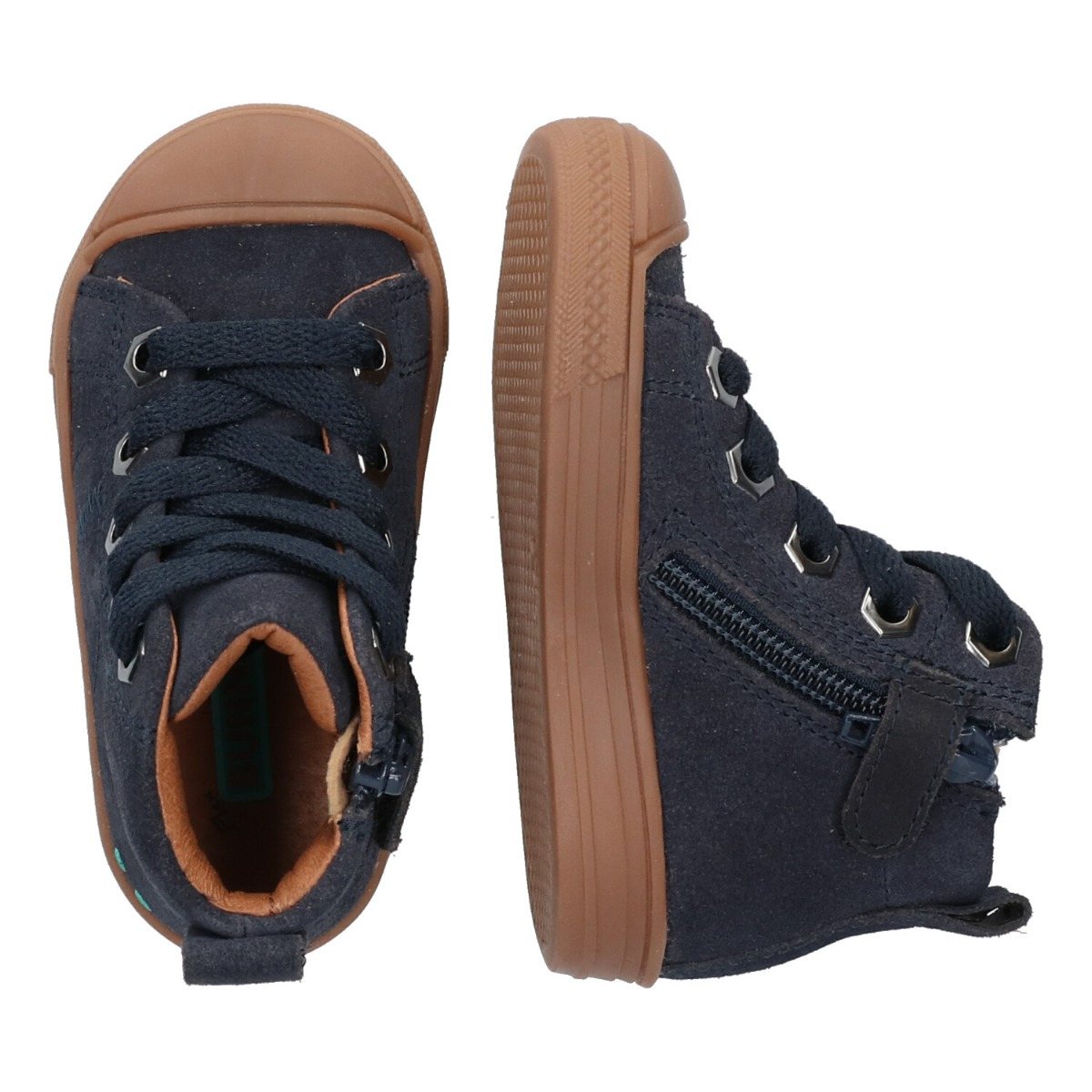 Feline Ferm - Hoge Sneakers Bunnies Blauw