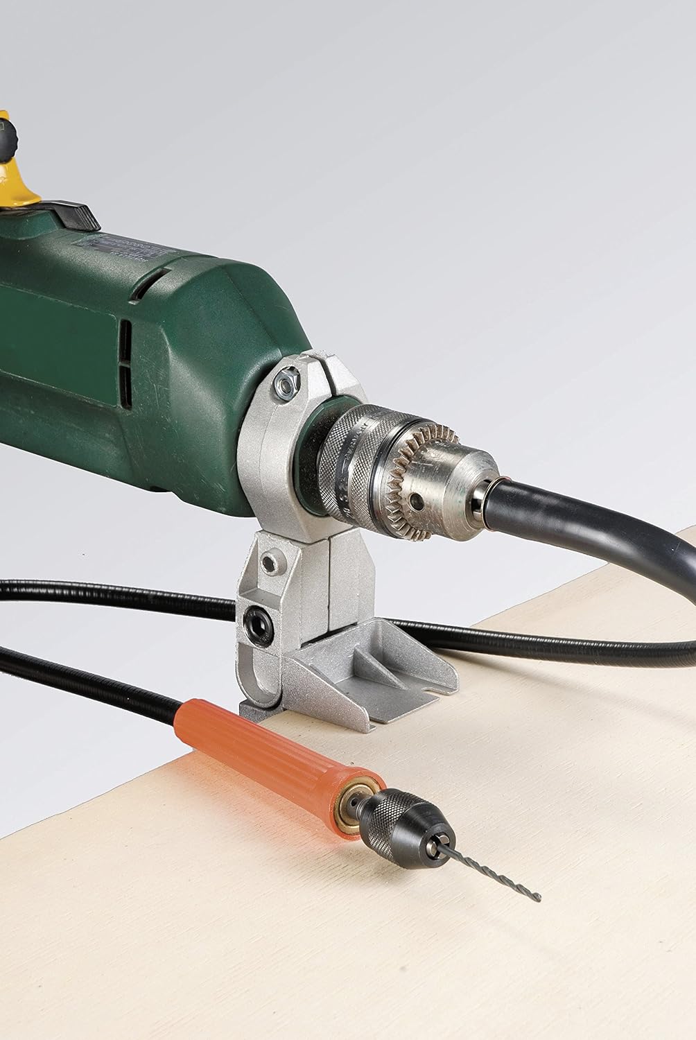 kwb Bohrmaschinen-Ständer für Bohrmaschine und Akkuschrauber, stationär, Bohrständer mit 43 mm Eurospannhals, ideal in Verbindung mit Schleifteller und Polieraufsatz