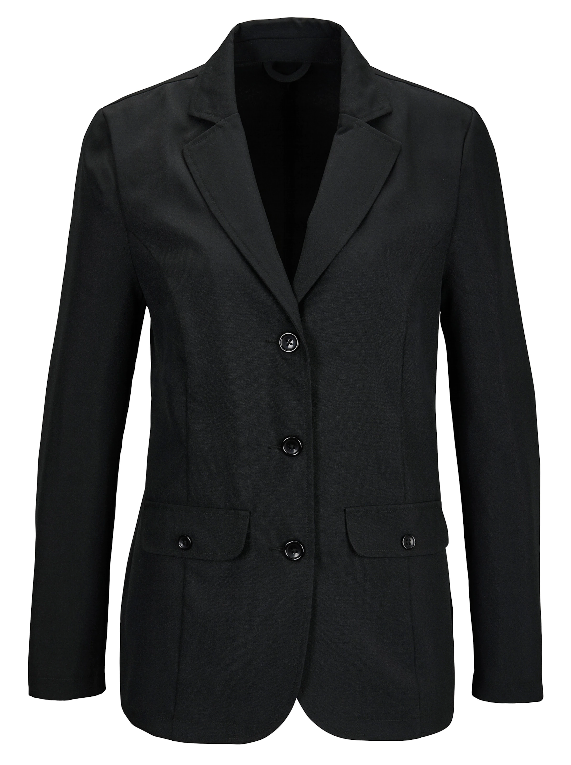 Blusenblazer in schwarz