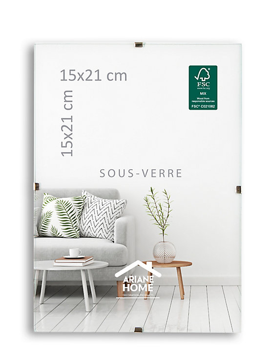 Cadre sous-verre Ariane Home l.15 x H.21 cm