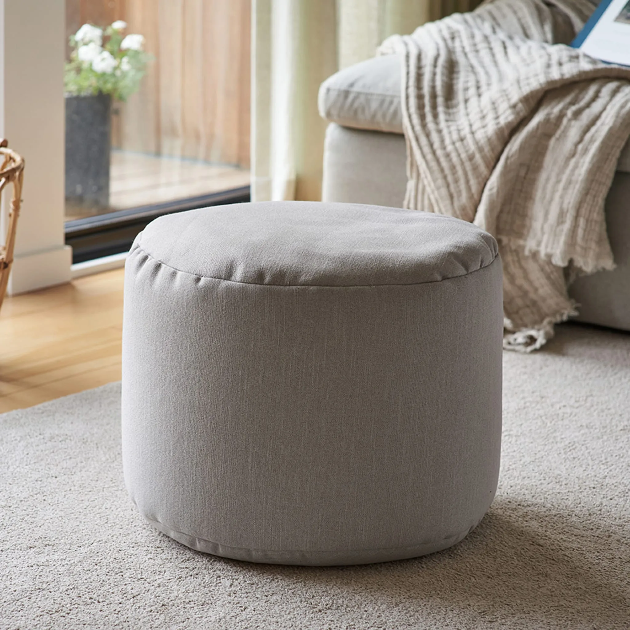 Arico Pouf Repose-pieds - Bouleau