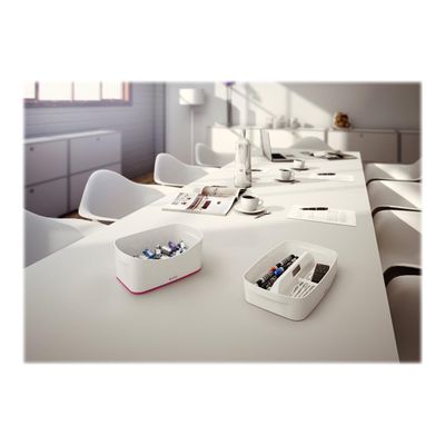 Leitz MyBox - Bac de rangement - blanc/rose